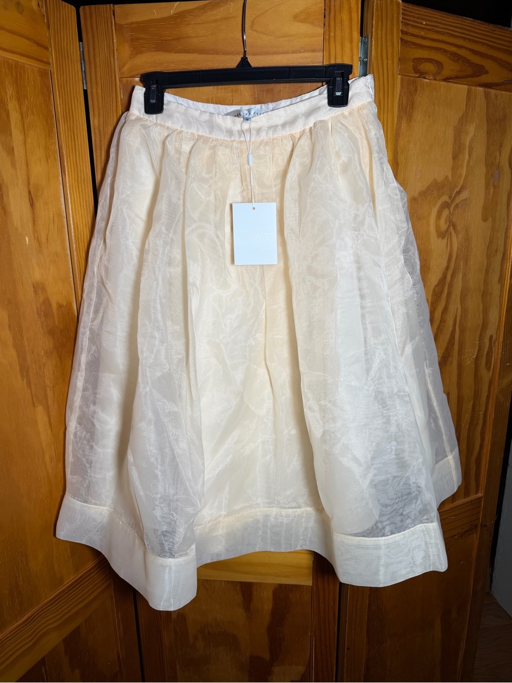 NWT Endless Rose Cream A-Line Organza Midi Skirt|Sz M|Ethereal, Romantic, Fairy